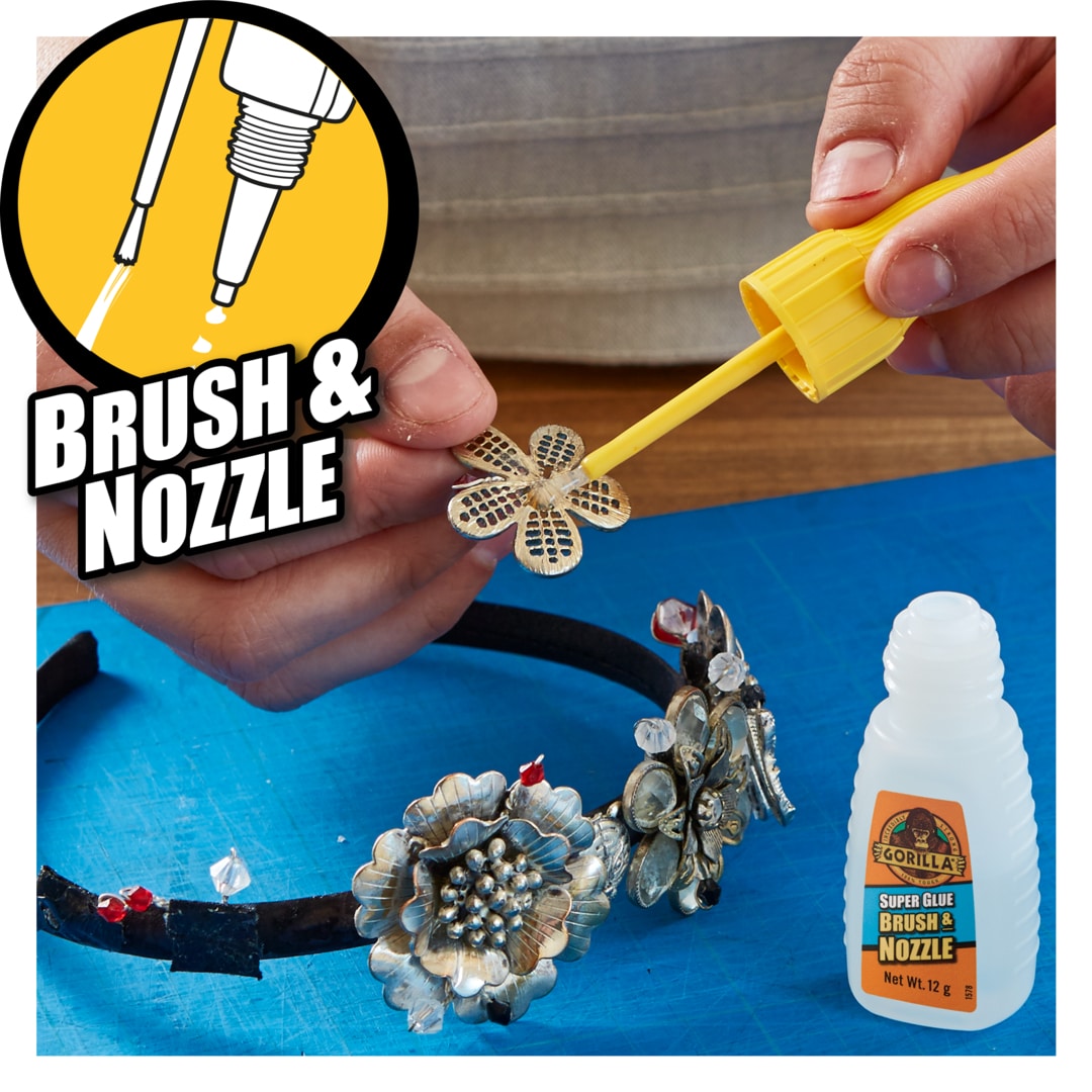 Gorilla Super Glue Brush &amp; Nozzle 12 g