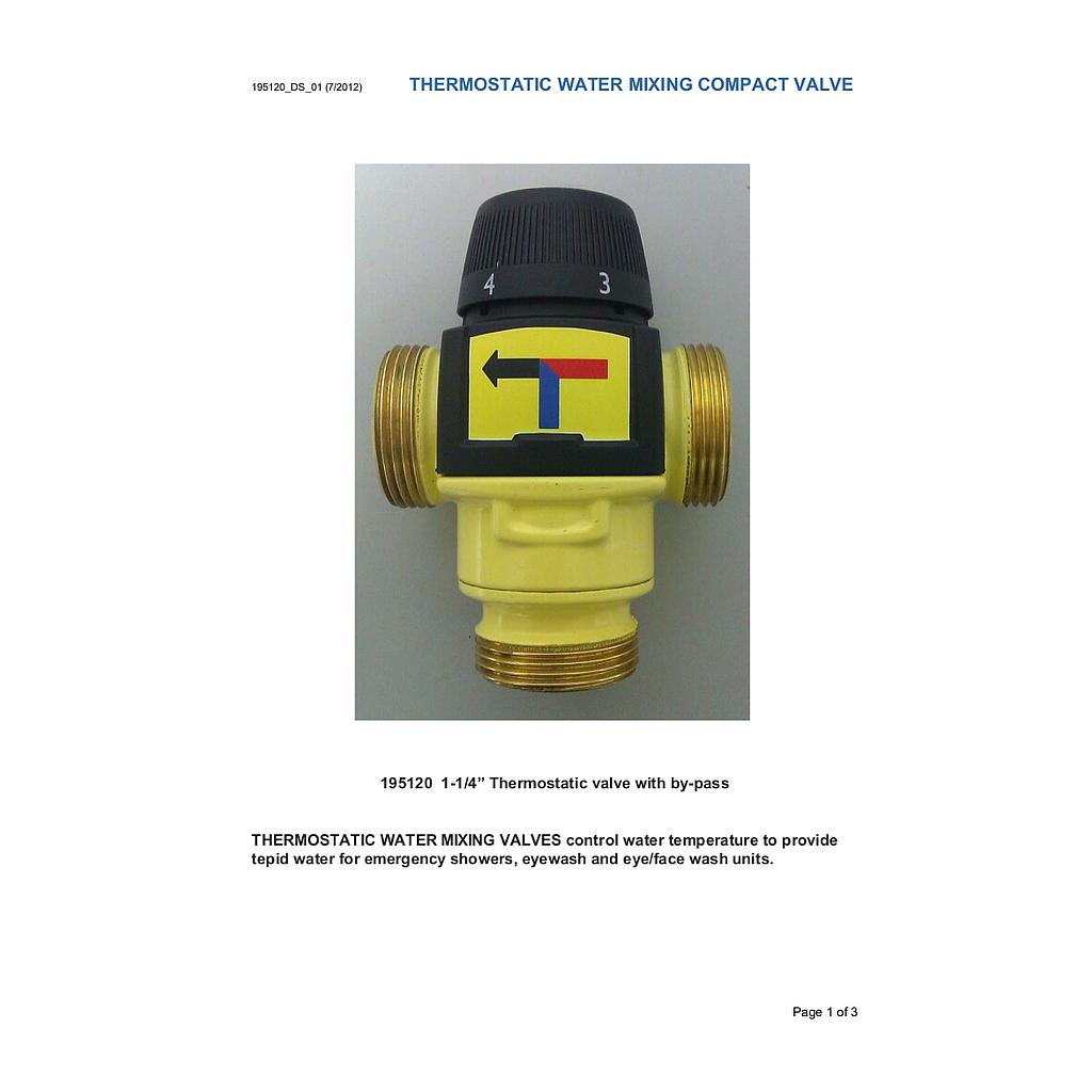Warmwasser-Mischer TYP AB195120