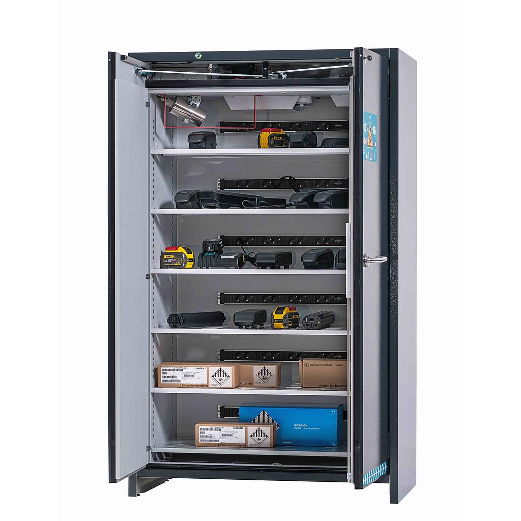 Typ 90 Sicherheitsschrank für Lithium-Ionen-Batterien ION-ULTRA-90 Modell IO90.195.120.065.WDAC